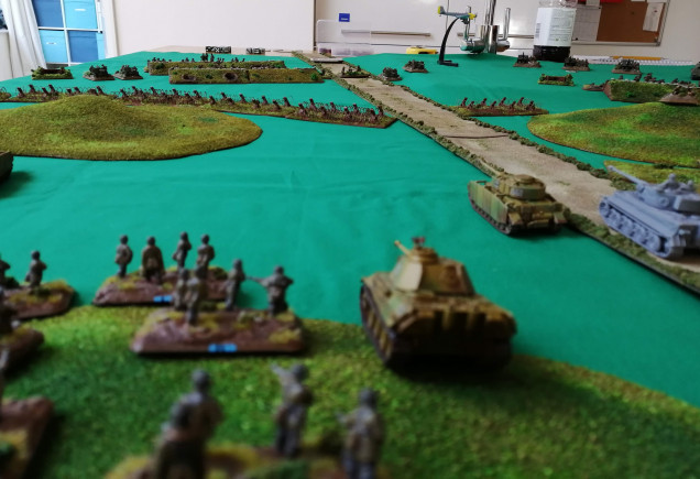 View from behind the Germans as they advance on the British lines