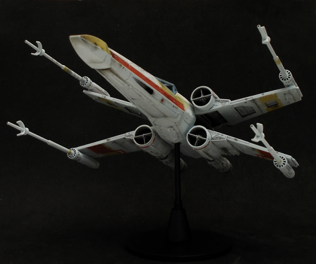 Red 2 X-wing model in 1/72 scale from Bandai - Part 3