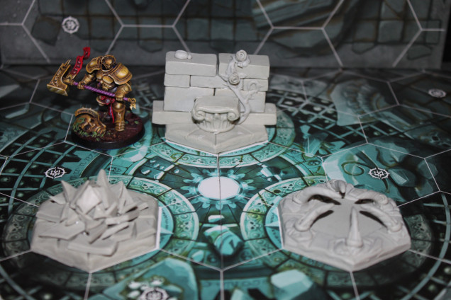 These are the first pieces of underworlds terrain I sculpted