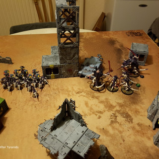 My First Battle: Tyranids Vs Space Wolvas At About 500 Points
