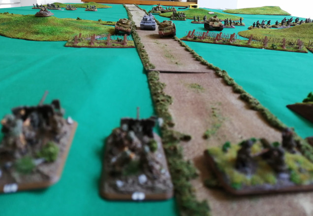 The 6pdr stare down the Via Anziate at the advancing Tiger