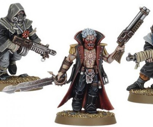 From Warhammer 40K Dark Vengeance Chaos Cultist Leader