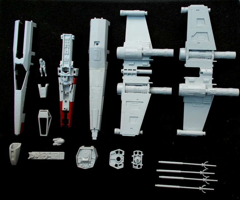 Red 2 X-wing model in 1/72 scale from Bandai - Part 1