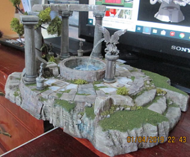 The first scatter terrain piece. It was a testbed for concepts and materials.