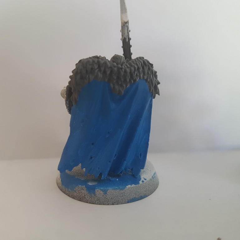 Painted with Army Painter Crystal Blue and Army Painter Dungeon Grey