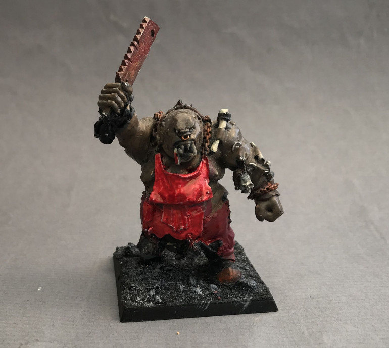 The Sorcerer, again a great model but currently not that nice. Note that more blood is not scarier!! 