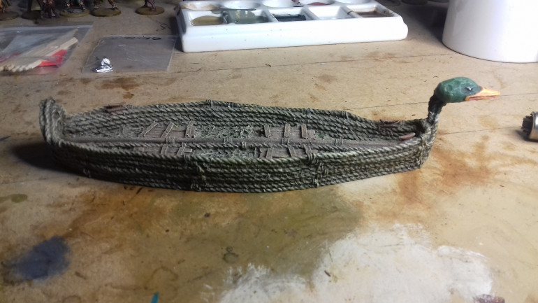 This is the piece that first made me think of this project as a Spring Clean. This boat is from my original Runequest project. I plan to add further detail and enhance this model. See next update.