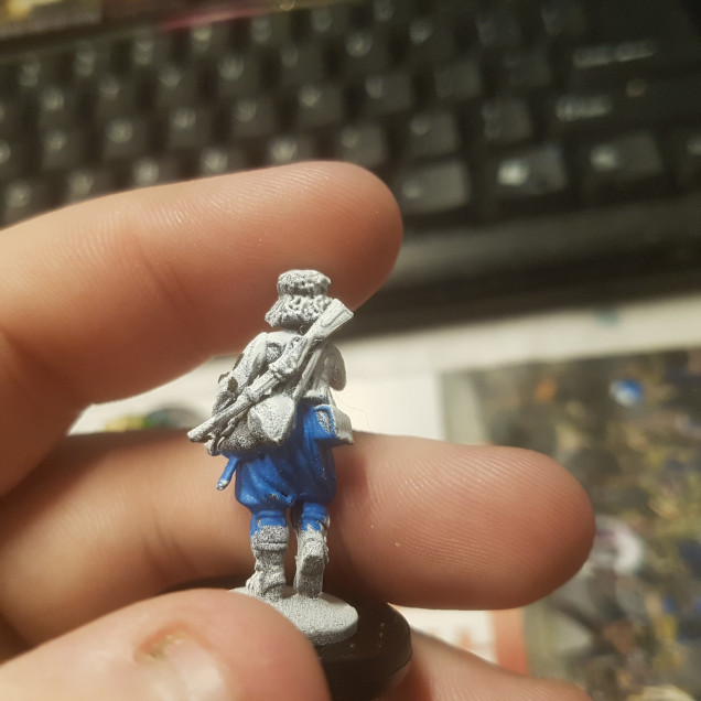 A Carbine Taken from Perry Miniatures ACW Cavalry Sprue.