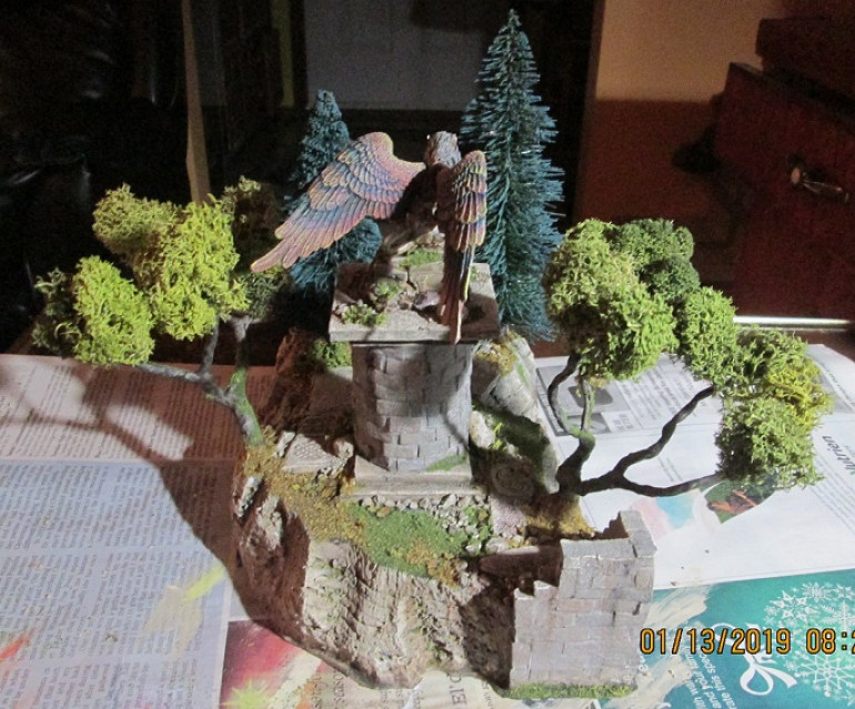 Rear view of the copse. There's plenty of real estate to put miniatures on.