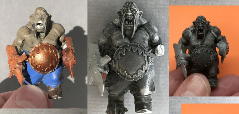 Cleaning plastic figures - Ogre testing
