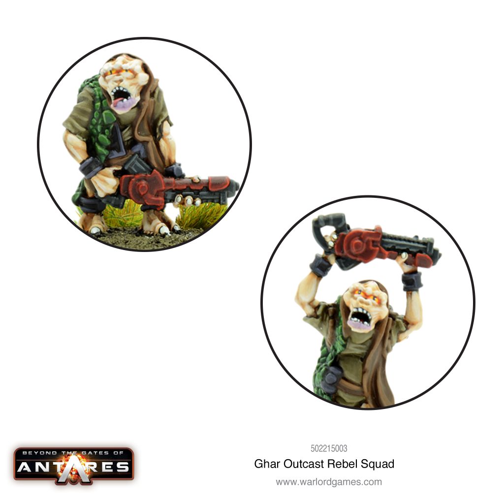 Ghar Outcast Rebel Squad (Close) - Warlord Games