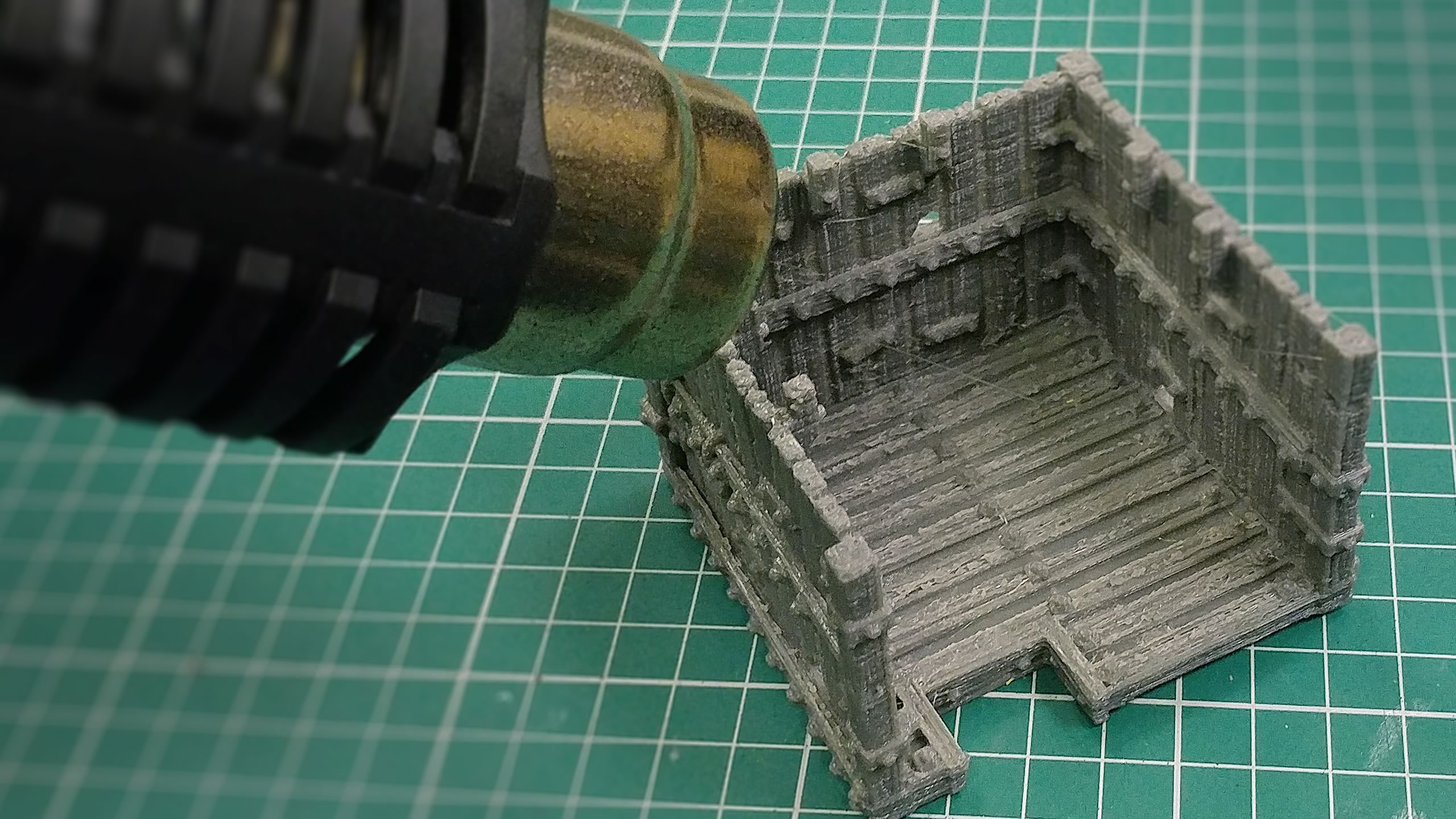 Hobby Lab Siege Tower - Prep Work - Heat Gun