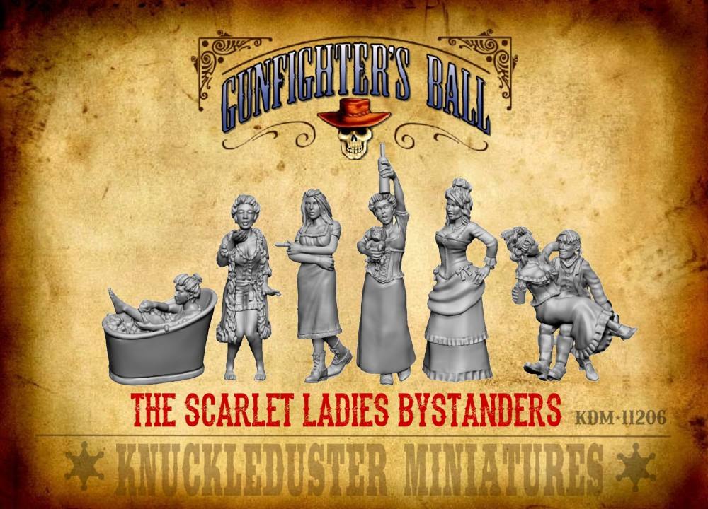 The Scarlet Ladies Bystanders - Knuckleduster Miniatures