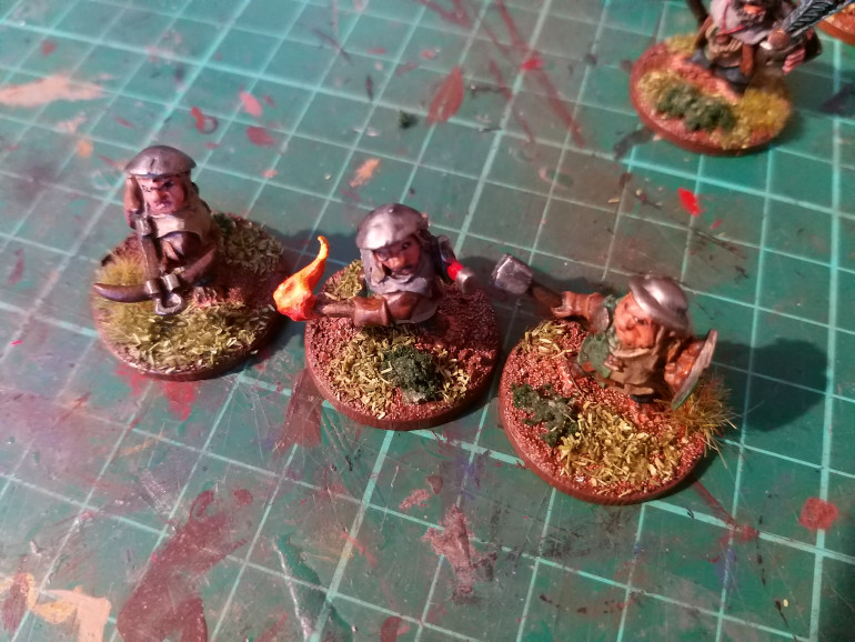 I sthen used some summer flock and some very small bits of dark clump foliage