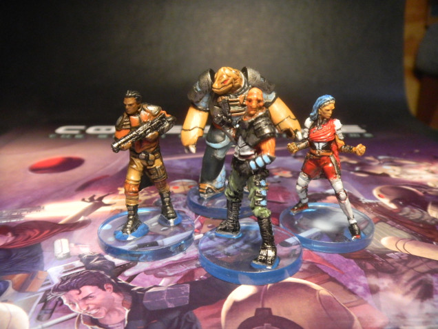 Crew of the Cygnus: painted loosely based on Core space artwork.