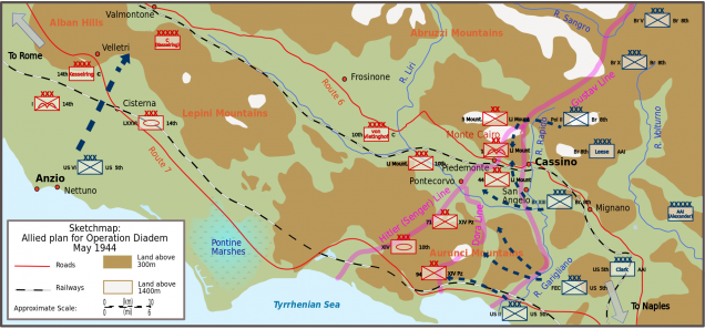 Operation Diadem plan of attack