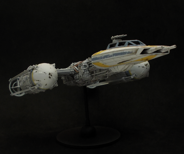 Gold Leader Y-wing model in 1/72 scale from Bandai