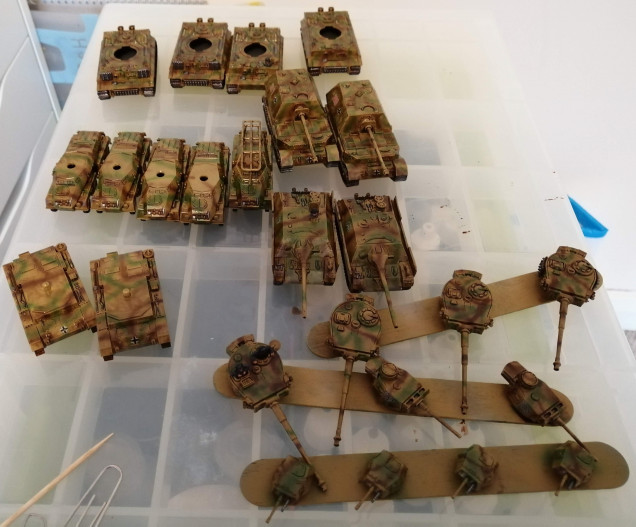 Batch Painting a Load of German Stuff