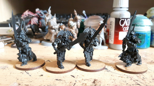 Four hearthguard with heavy weapons