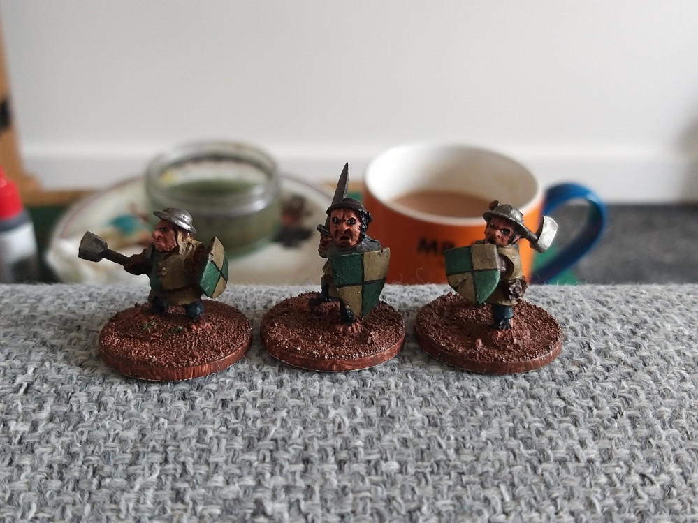 Painting Warploque Halflings