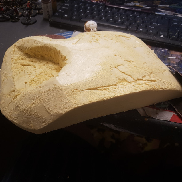 The Piece after Sanding but More Work Needs to be Done to get the Flat Areas Right