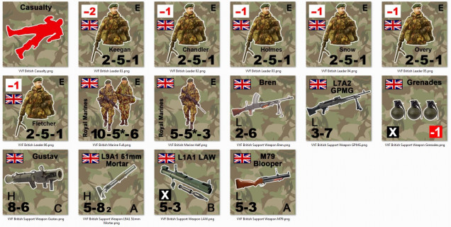 We're underway with a complete Valor & Victory force for Royal Marines in 1982 Falklands.  I know I want to build at least another force for Paras, and then of course Argentine infantry that opposed them.  Other options might eventually include Scots Guards, Welsh Guards, Gurkhas, depending on community support.  I hope to stream a demo game UK vs. Argentinian infantry battles in Valor & Victory of this sometime on Sunday, May 26 - again, depending on community interest.  Stay tuned. 