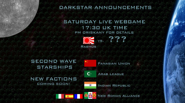 Update on Wave 2 Starships - Live Game Today at 17:30 UK Time