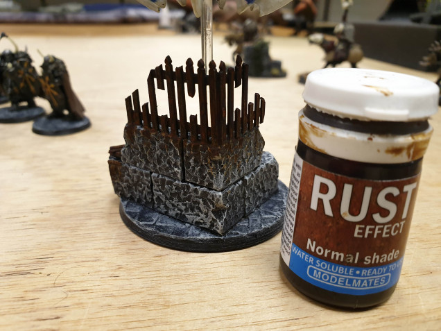 Adding Rust Effect to the Railings