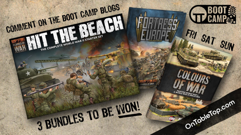 Flames of War D-Day Boot Camp - Be In With A Chance to Win Big Prizes!