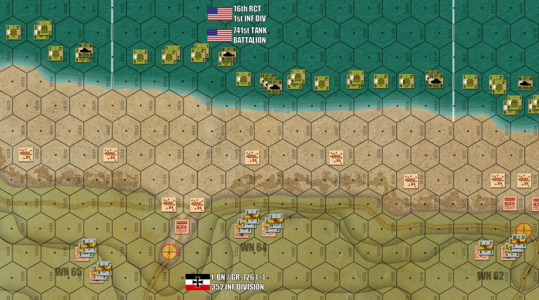 Things might go a little easier in 16th RCT / 1st Infantry Division's sector over in Easy Green and Easy Red.  