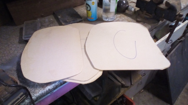 Four MDF Bases were Cut to Size and Beveled with an Orbital Sander