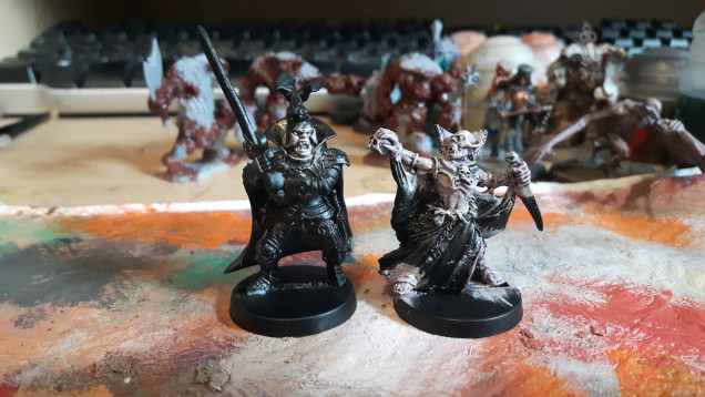 Work begins on a sorcerer and a black knight. 