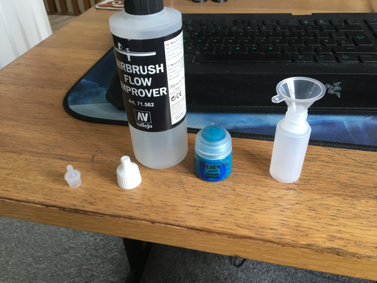 mixed a dropper bottle with flow improver