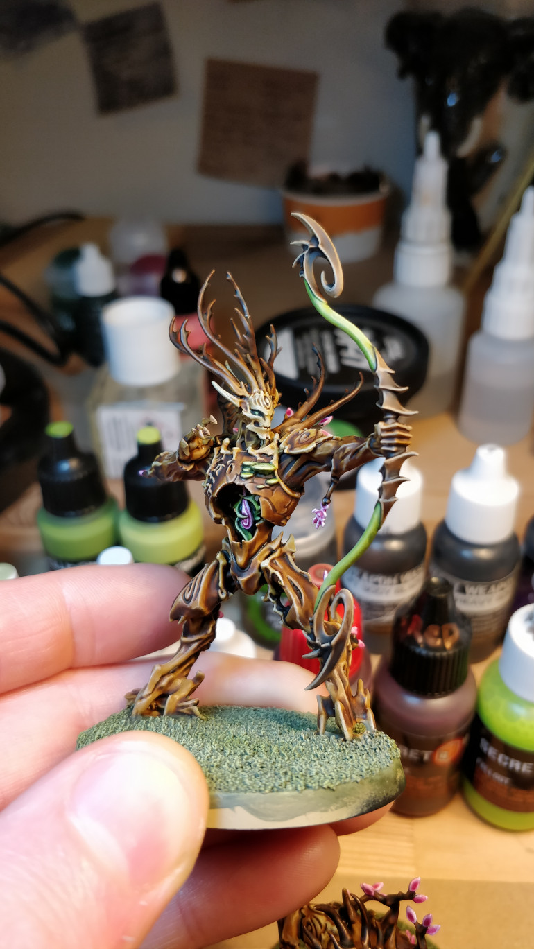 One of three Kurnoth Hunters.  Again, quite pleased with the colour scheme and enjoyed painting mostly with washes and shades.