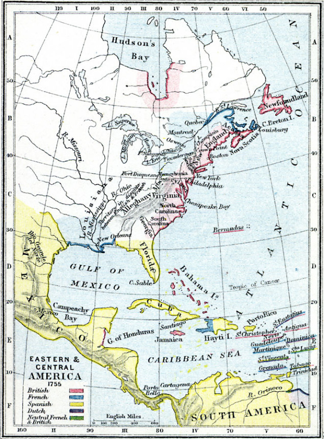 A More Accurate Map of the Continent that shows how Precious the Forks of the Ohio were to the Two Major Powers of the 18th Century