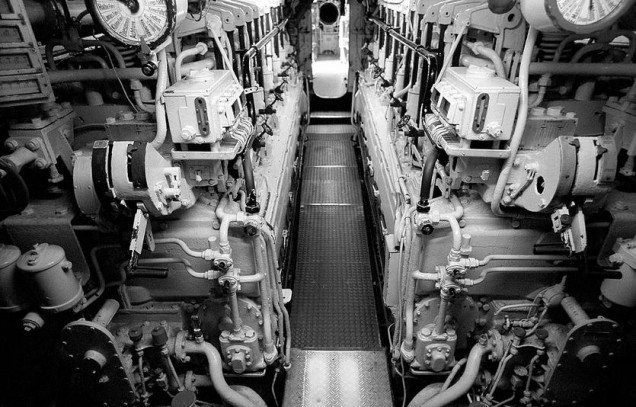 the engine room of a class VII C submarine