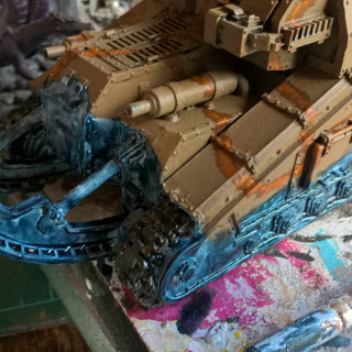 3rd Armoured Division Savlar Chem-Dogs – Tank A- Solar Auxilia Dracosan Armoured Transport – Painting Part 3