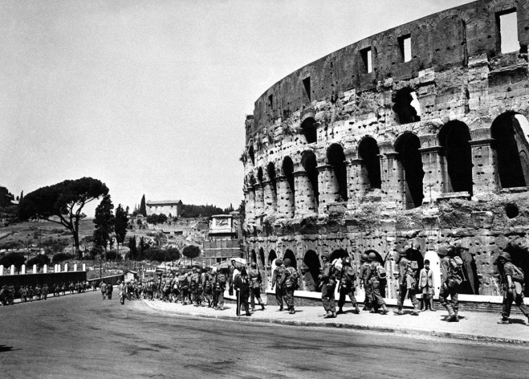 US Forces at the famous Colosseum
