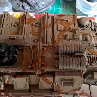 3rd Armoured Division Savlar Chem-Dogs – Tank A- Solar Auxilia Dracosan Armoured Transport – Painting Part 2