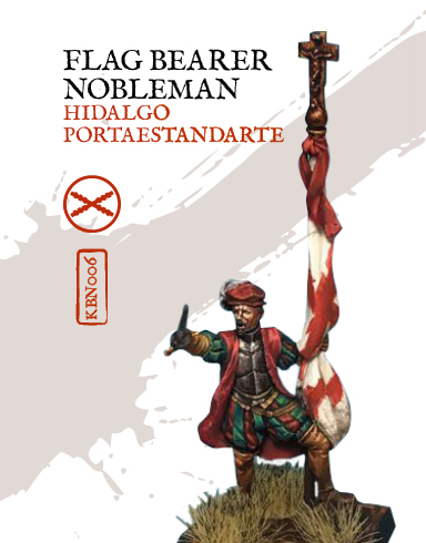 Flag Bearer Nobleman - Zenit Miniatures