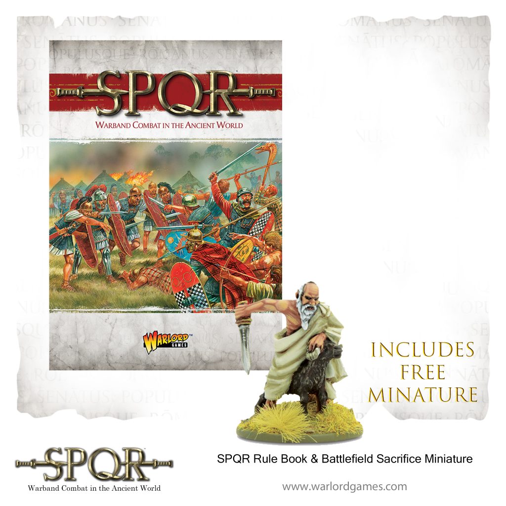 SPQR Rulebook & Battlefield Sacrifice Miniature - Warlord Games