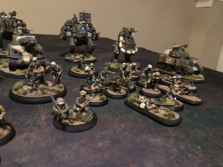 A fully painted army