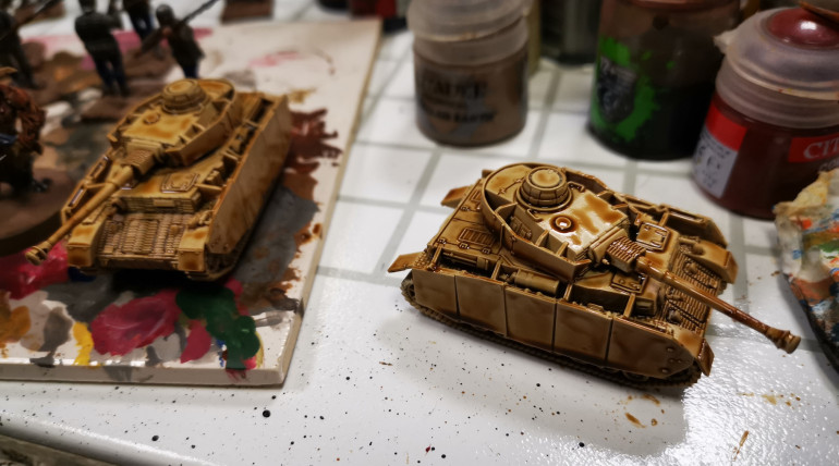 First painted tanks