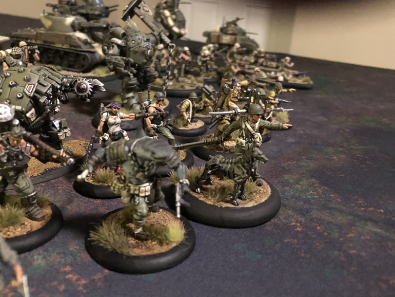 A fully painted army