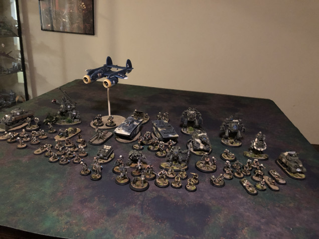 A fully painted army