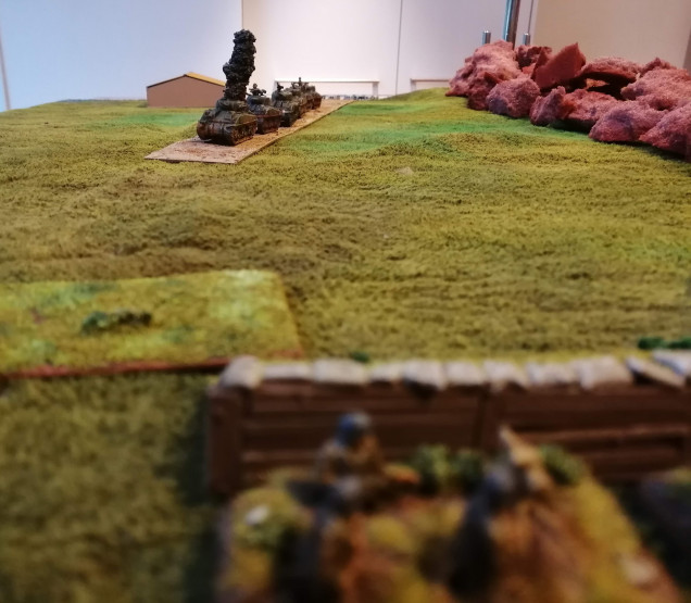 The Fallschirmjager LG40 takes out the lead tank