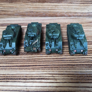 Sherman HQ Platoon - Painted!!