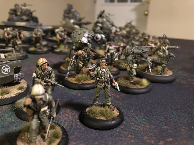 A fully painted army