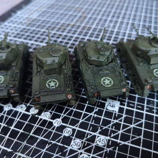 Sherman HQ Platoon - Painted!!