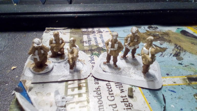 Here I've done the Webbing on the Officers and One Platoon